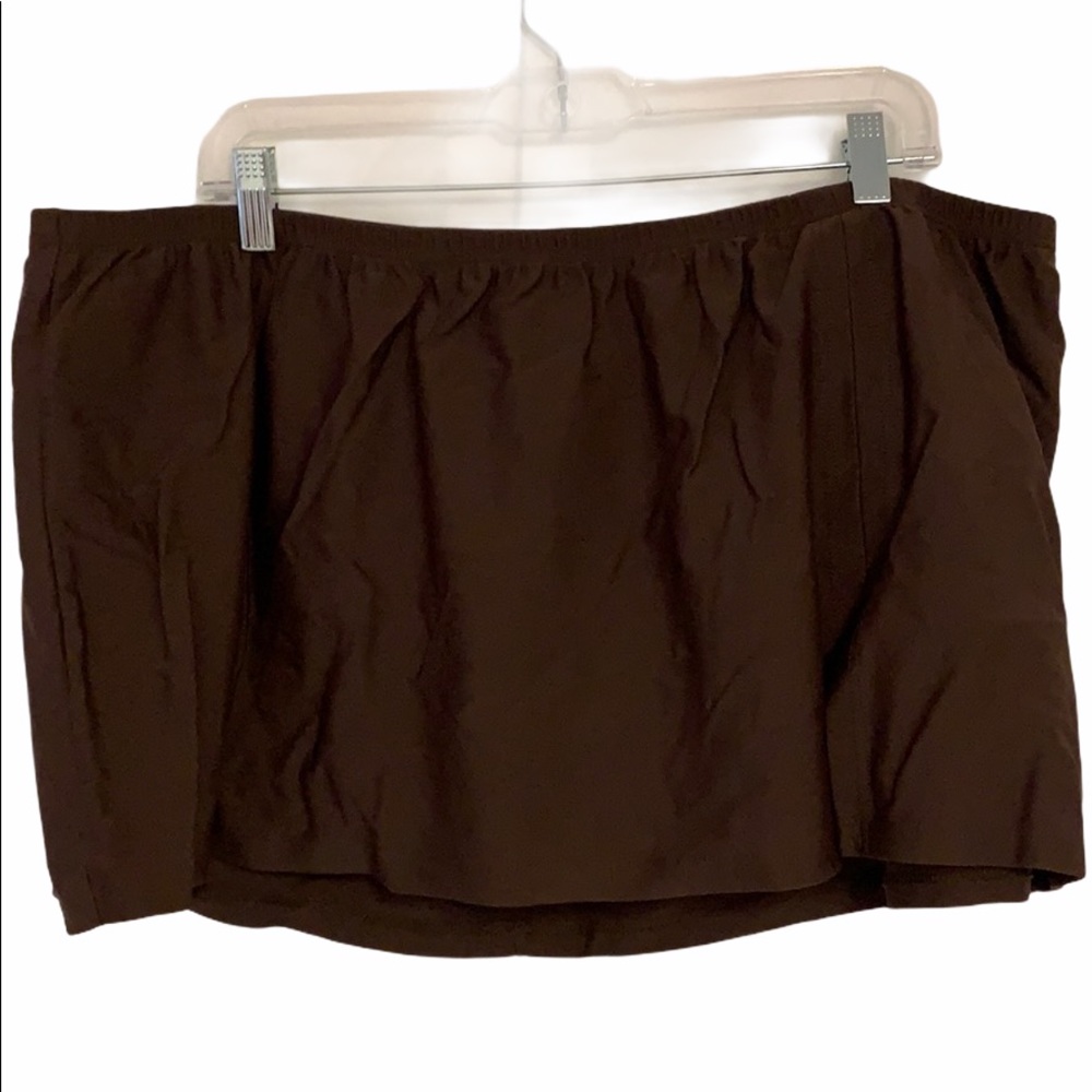Sonoma Life & Style Brown Swim Skort